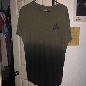 BMFIT olive/black dipped shirt